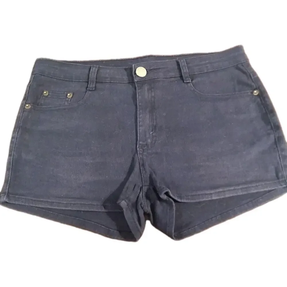 HDE Micro Mini Short Size Med. Navy Y2k